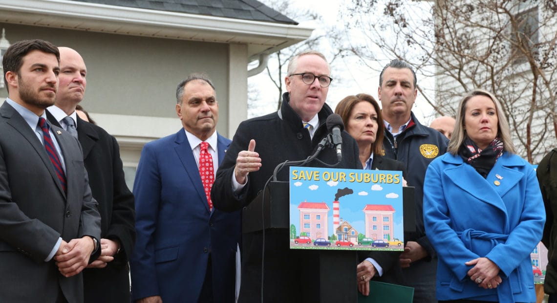 Nassau Leaders Unite Against Gov’s High Density Housing Plan – Officials Stand Together To Denounce Suburb-Threatening Proposal
