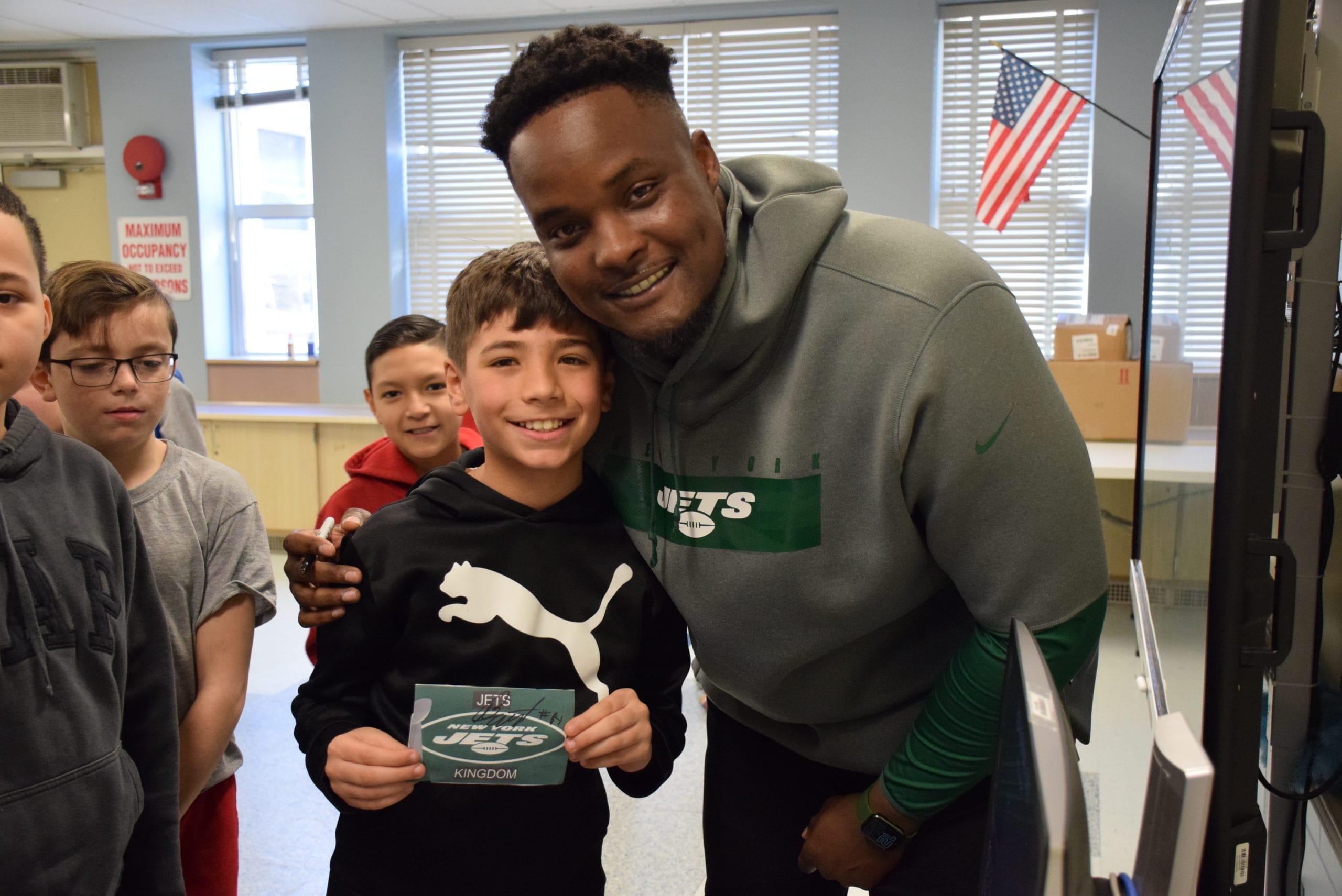 Guest Speaker Is A Catch With Hiawatha Fifth Graders Long Island