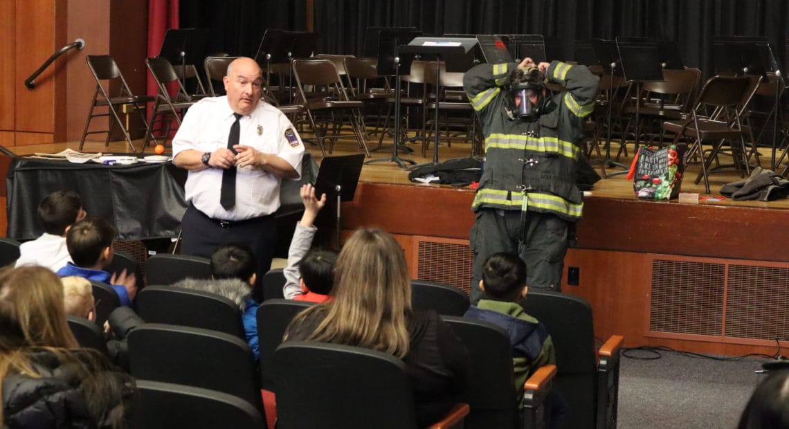 Winthrop Avenue Learns Safety Tips From Bellmore Fire Department