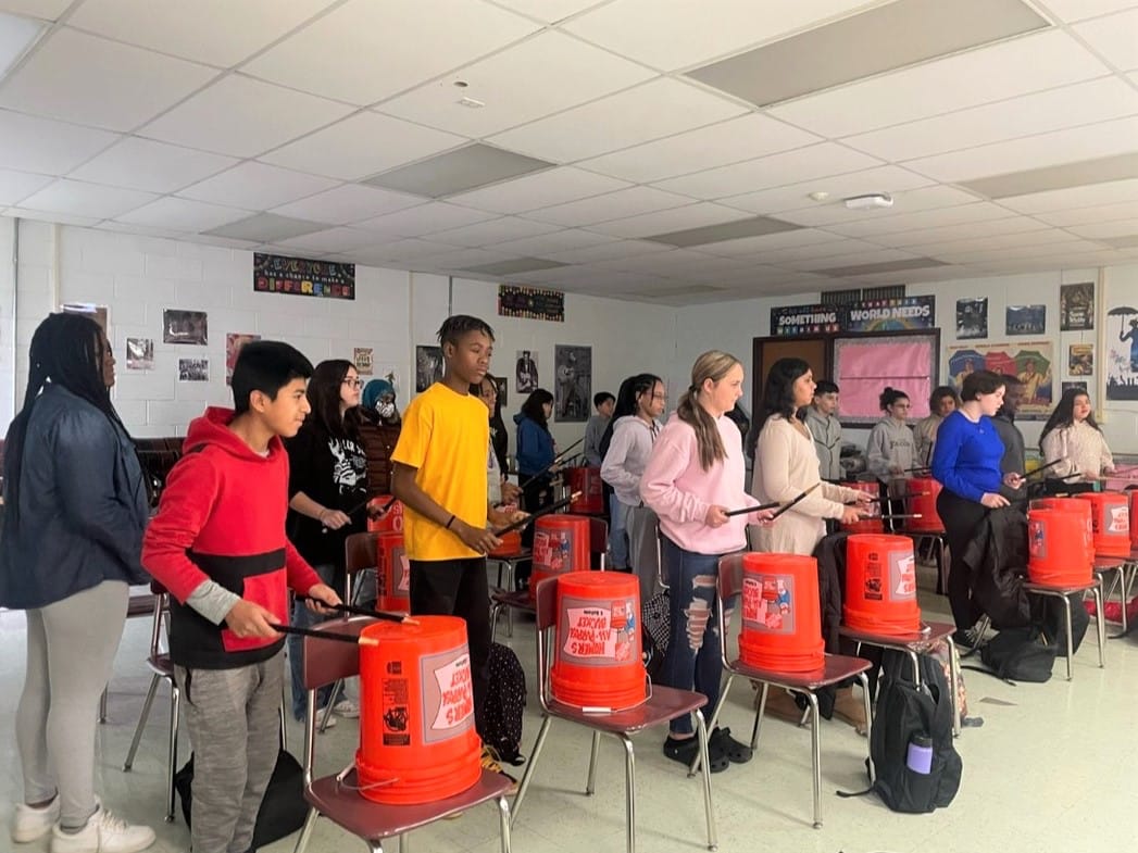Deer Park Seventh Graders Explore Bucket Drumming In Music Class Long