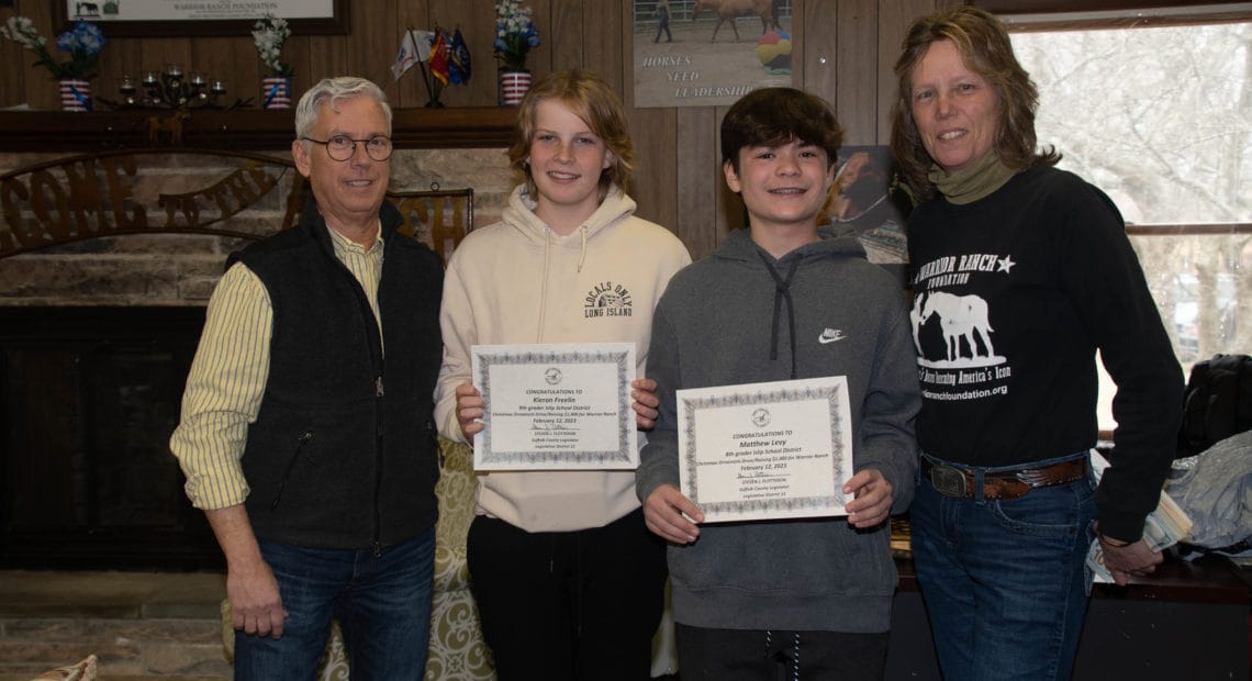 Two Young Men Honored For Raising Funds For Warrior Ranch Foundation