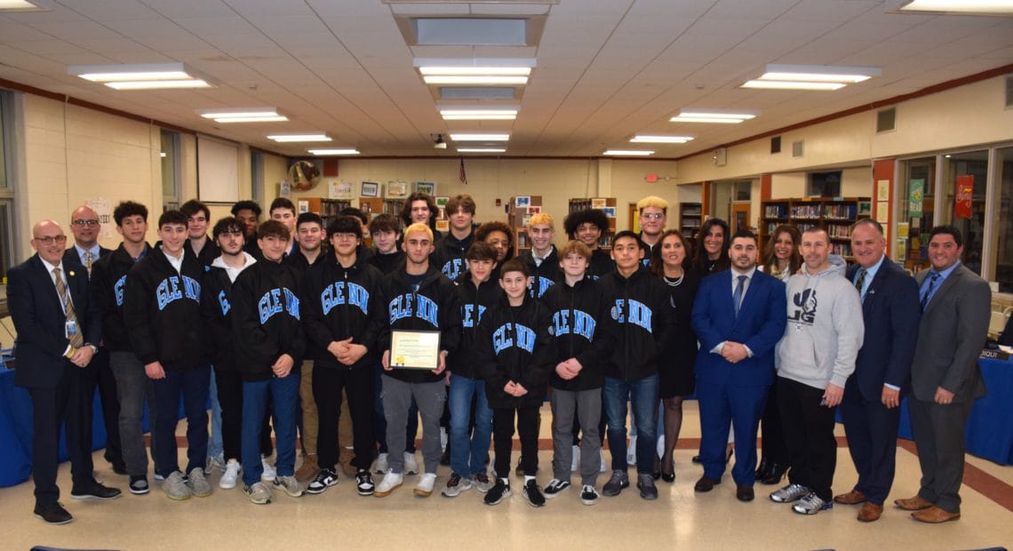 Elwood Board Of Education Honors County Champion Wrestling Team