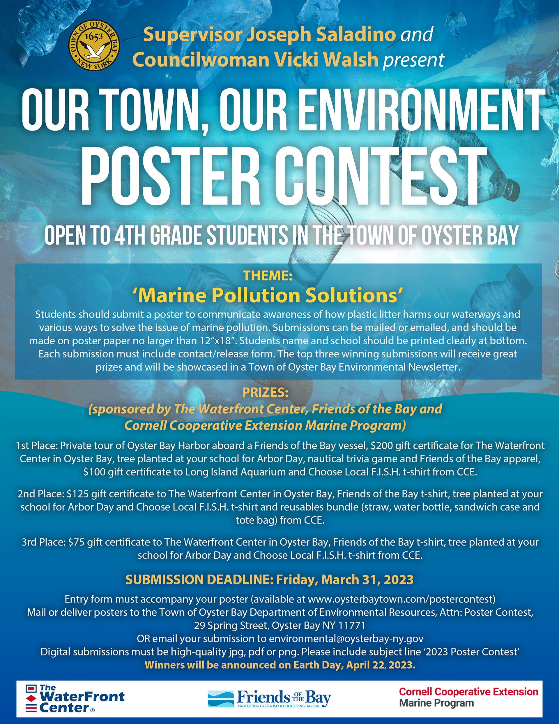 Town Announces Environmental Poster Contest For 4th Grade Students