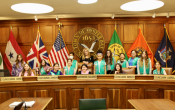 Walsh Welcomes Plainview-Old Bethpage Girl Scouts To Town Hall