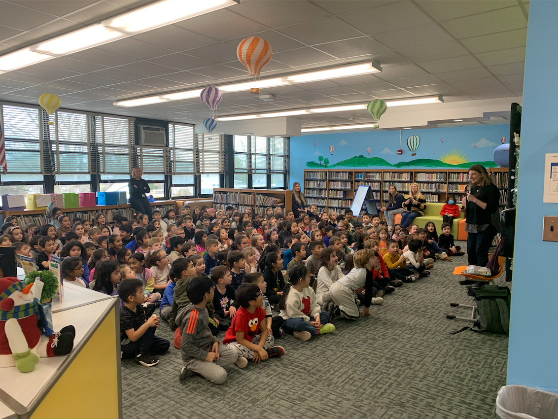 Bethpage Students Meet With Children&#8217;s Book Author