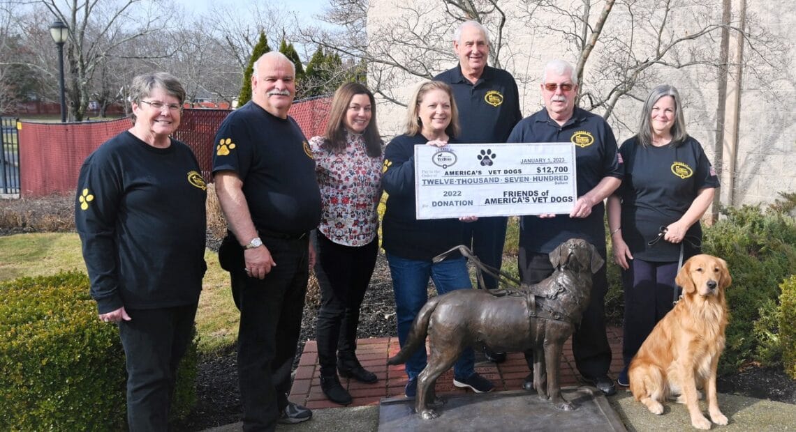 America&#8217;s Vet Dogs Receives $12,700 Donation From Local Community Service Group, Friends Of America&#8217;s Vet Dogs