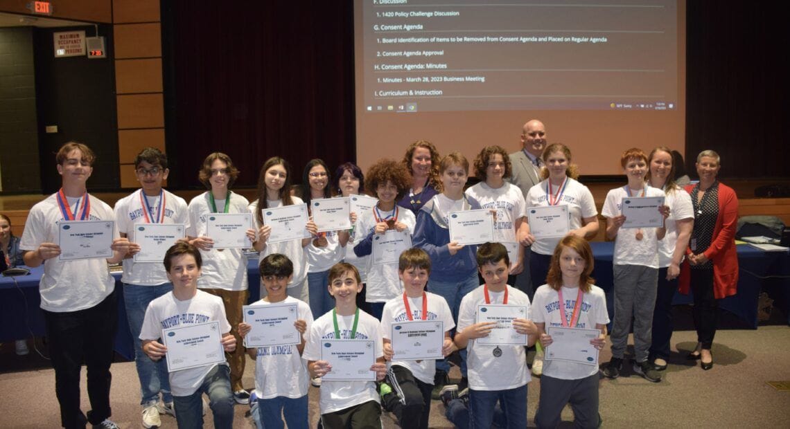 James Wilson Young Middle School Science Olympiad Team Makes District History