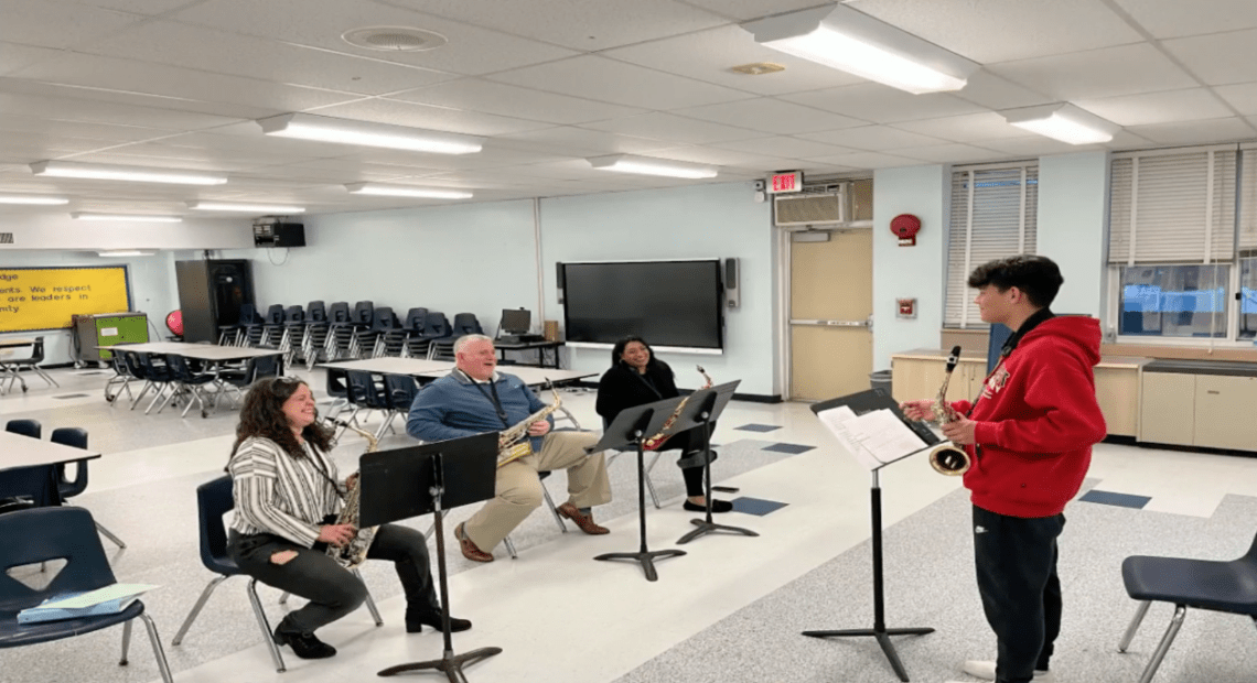 Students Become Teachers At Parent Band Night