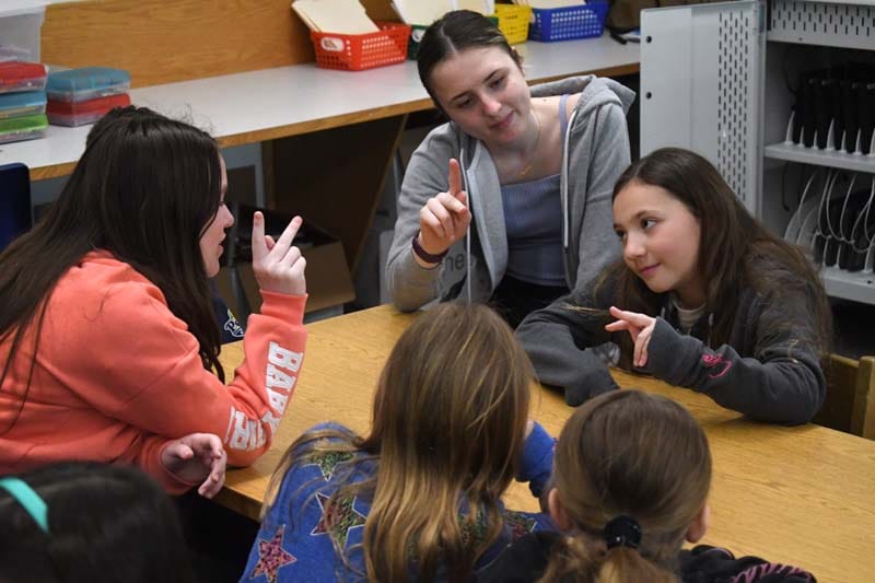 Smithtown High School West Students Teach Sign Language To Young Learners