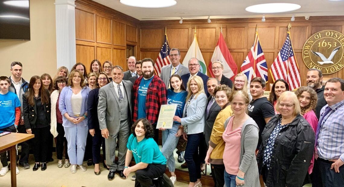 Saladino And Town Board Proclaim &#8220;Tourette Awareness Month&#8221; In The Town Of Oyster Bay