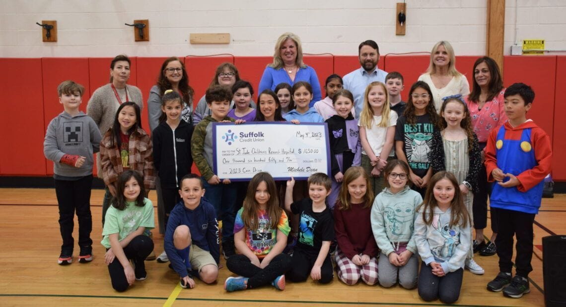 Edward J. Bosti Elementary School Gives A Helping Hands Club Donation To St. Jude Children’s Research Hospital