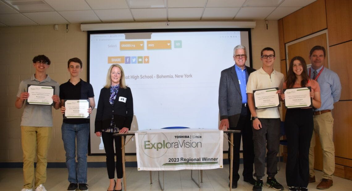 Connetquot Science Research Team National Winners In The Toshiba/NSTA ExploraVision Competition