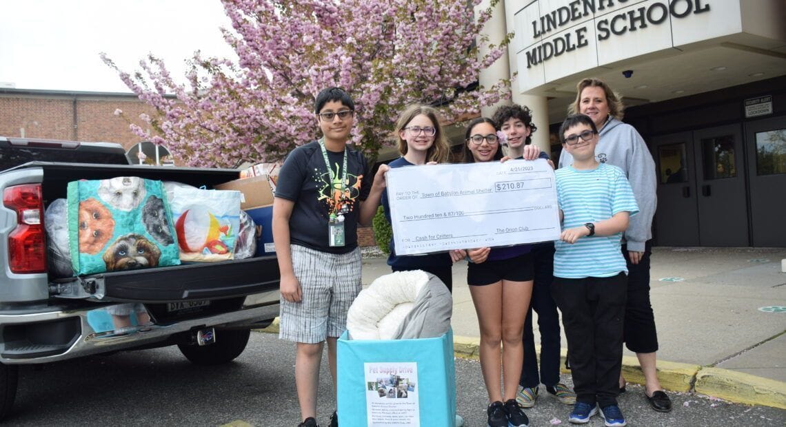 Middle School ORION Club Collects Donations For Animals In Need