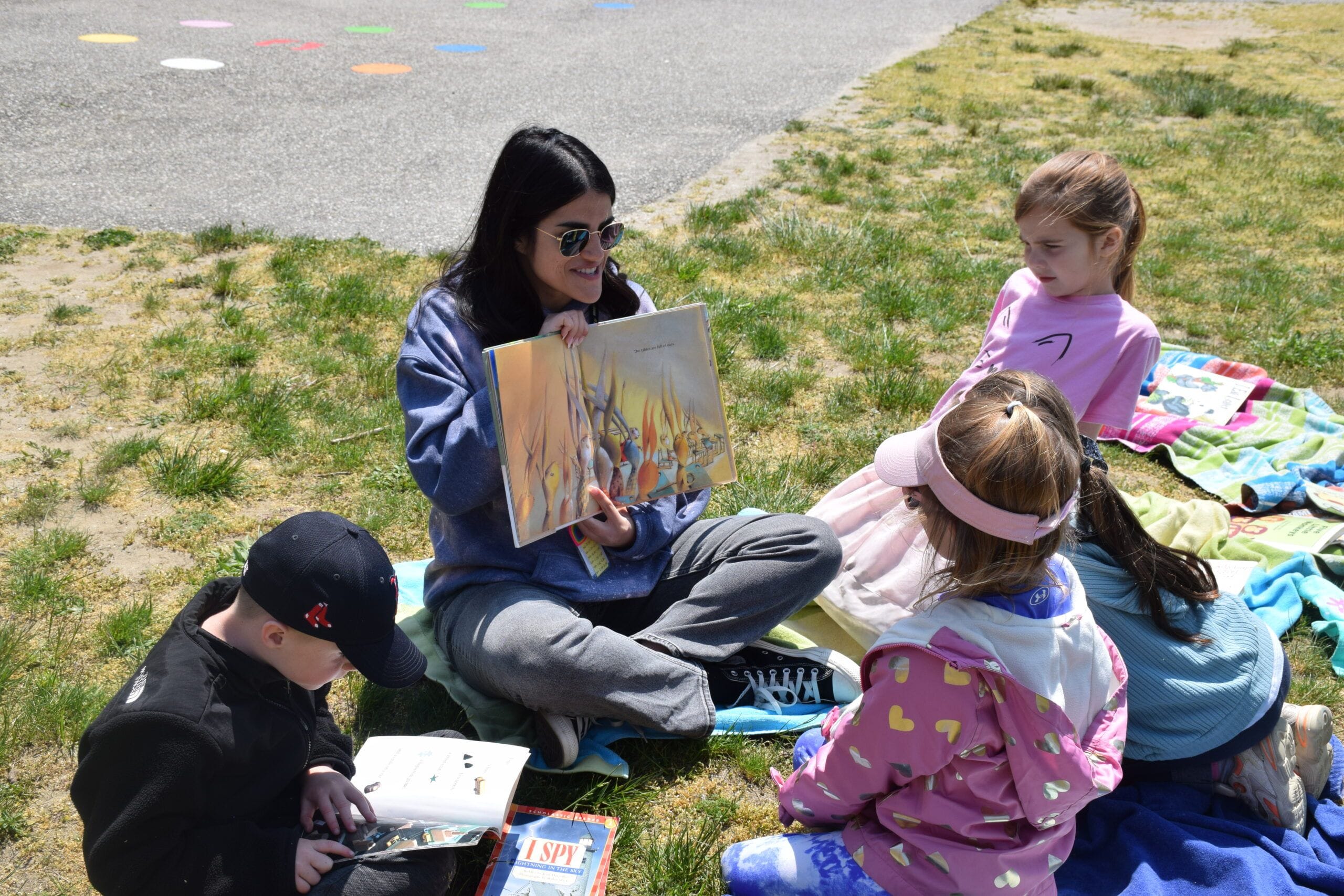 Blue Point Elementary Takes Learning Outside