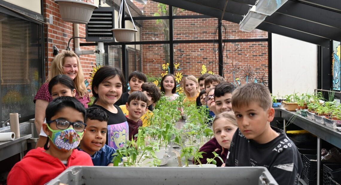 Oquenock Third Graders Show Off Their Green Thumbs