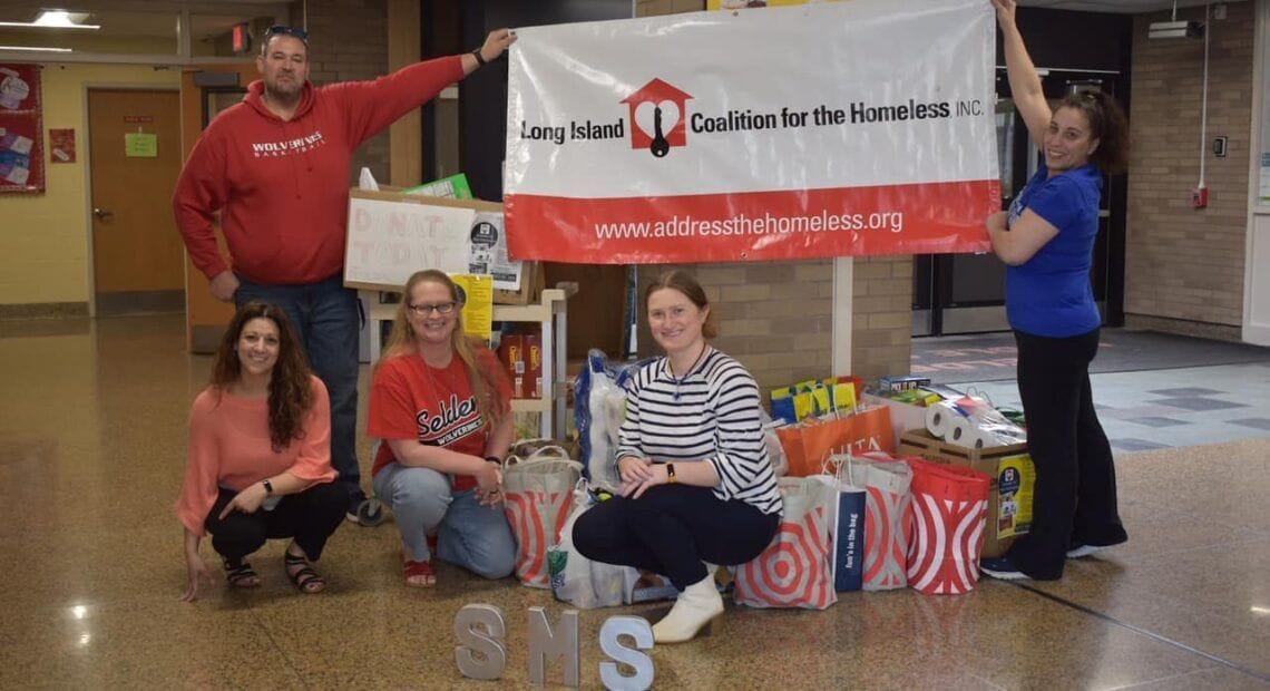 Selden Middle School Donates 864 Items To The Long Island Coalition For The Homeless