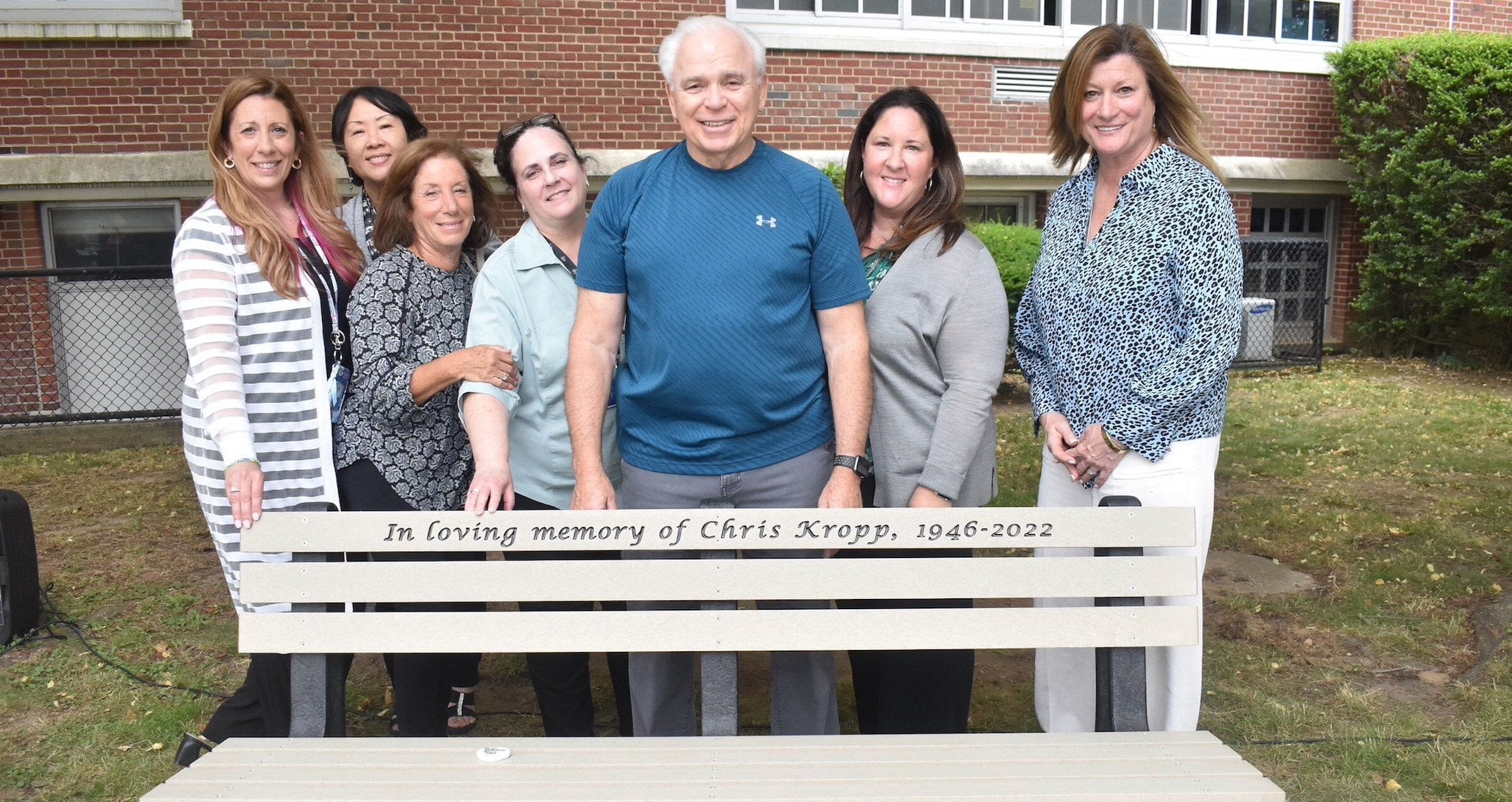 Bench Dedicated To Former North Bellmore Secretary - Long Island Media ...