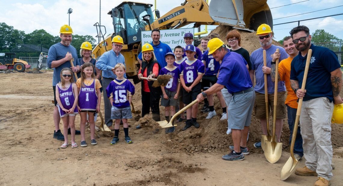Town Breaks Ground On New Turf Field Construction