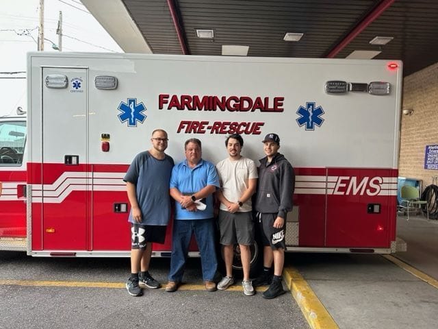 Wednesday Night After Receiving A Call, The Farmingdale Fire Department; Jumped As Usual, And Just In The Nick Of Time!