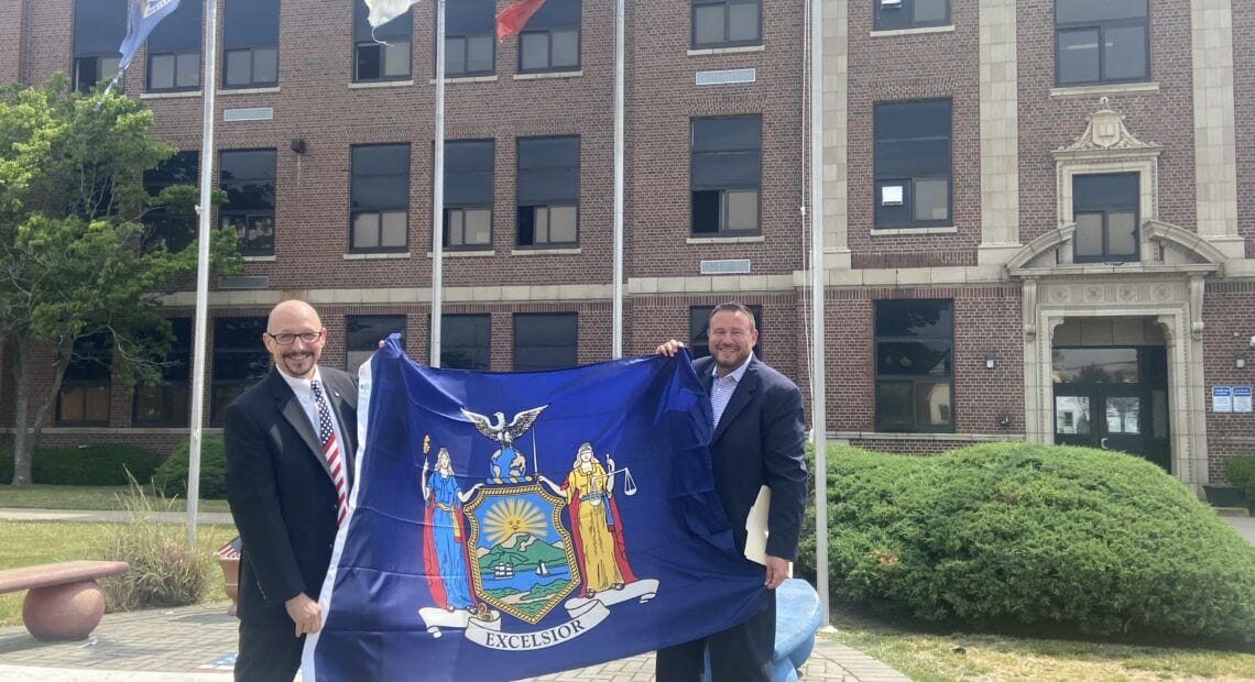 South Ocean Middle School Receives New State Flag