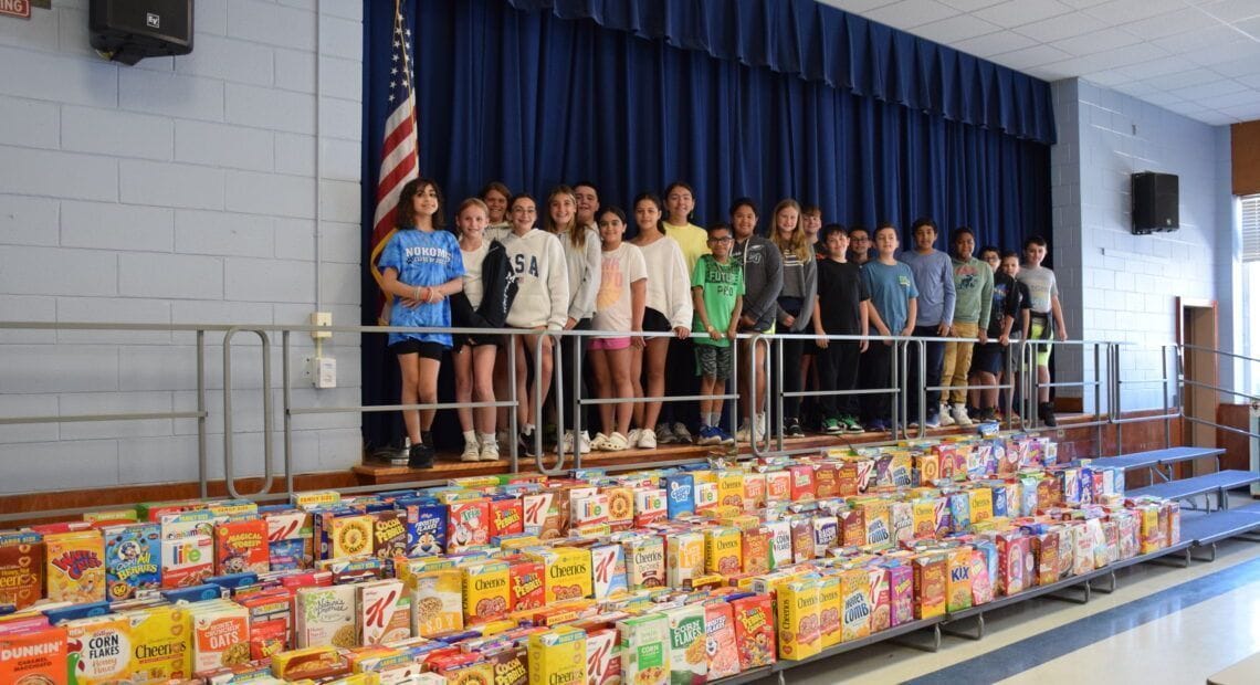 Nokomis Elementary School Donates Cereal Boxes To Local Pantry