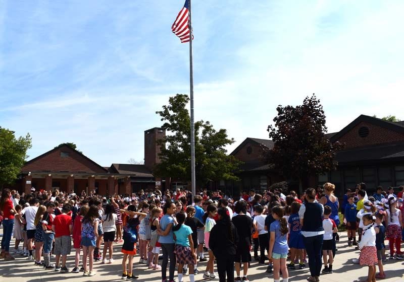 Smithtown Elementary School Students Celebrate Flag Day