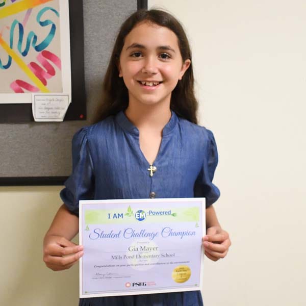 Smithtown Fifth Grader Recognized By PSEG And Board Of Education