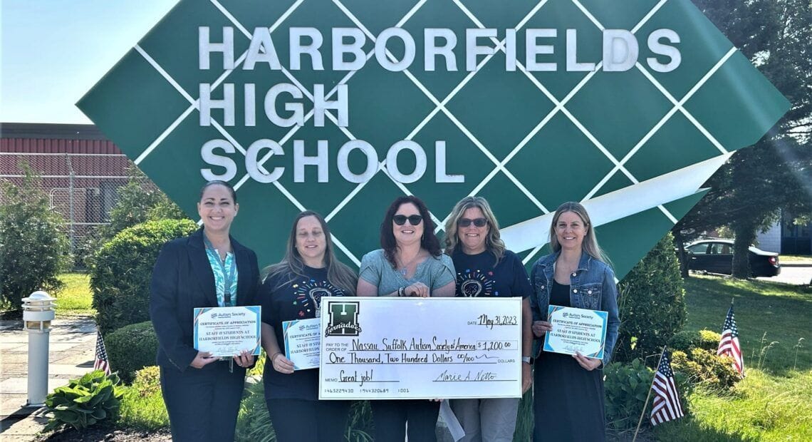 Harborfields High School Career Transitions Class Raises $1,200 For Autism