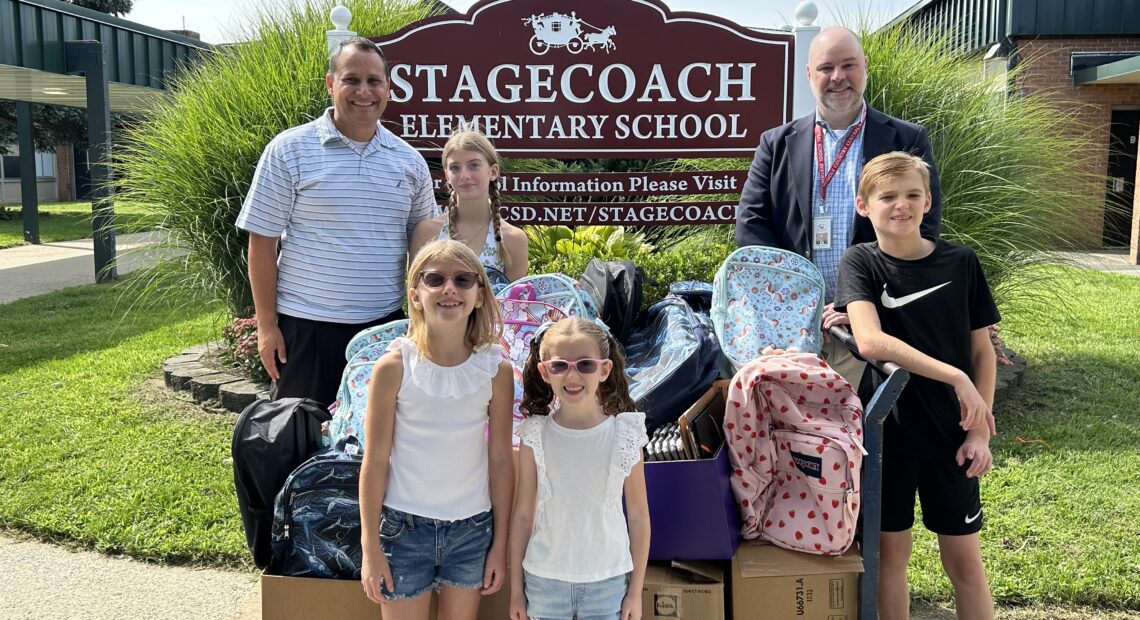 Muccio Siblings Donate $504 In School Supplies To Middle Country Central School District