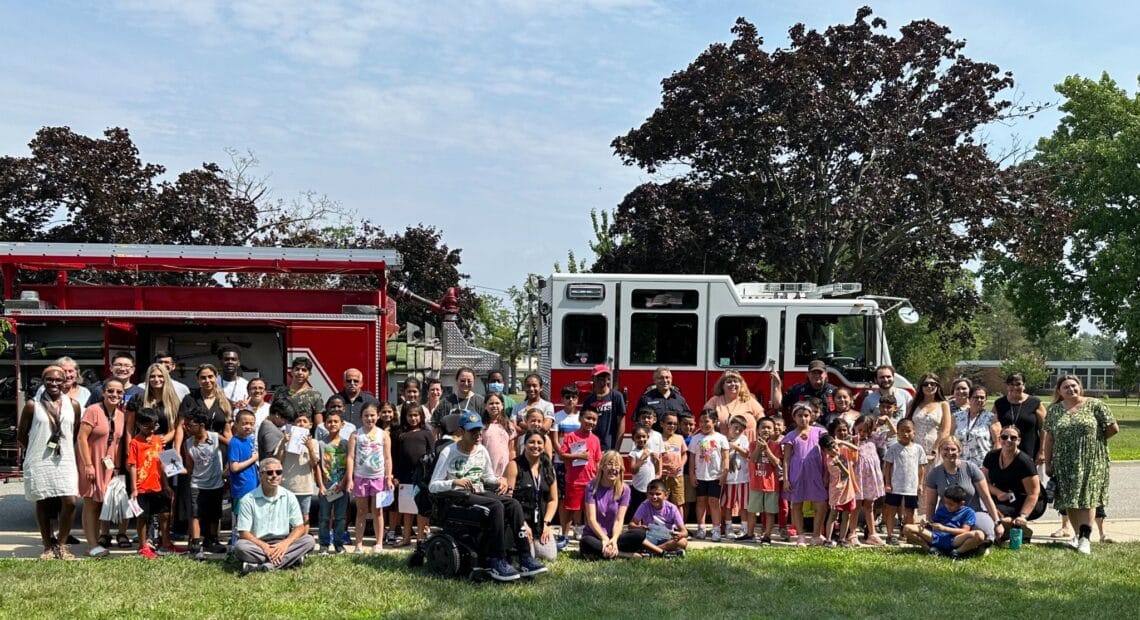 East Meadow Fire Department Holds Presentation At Bowling Green