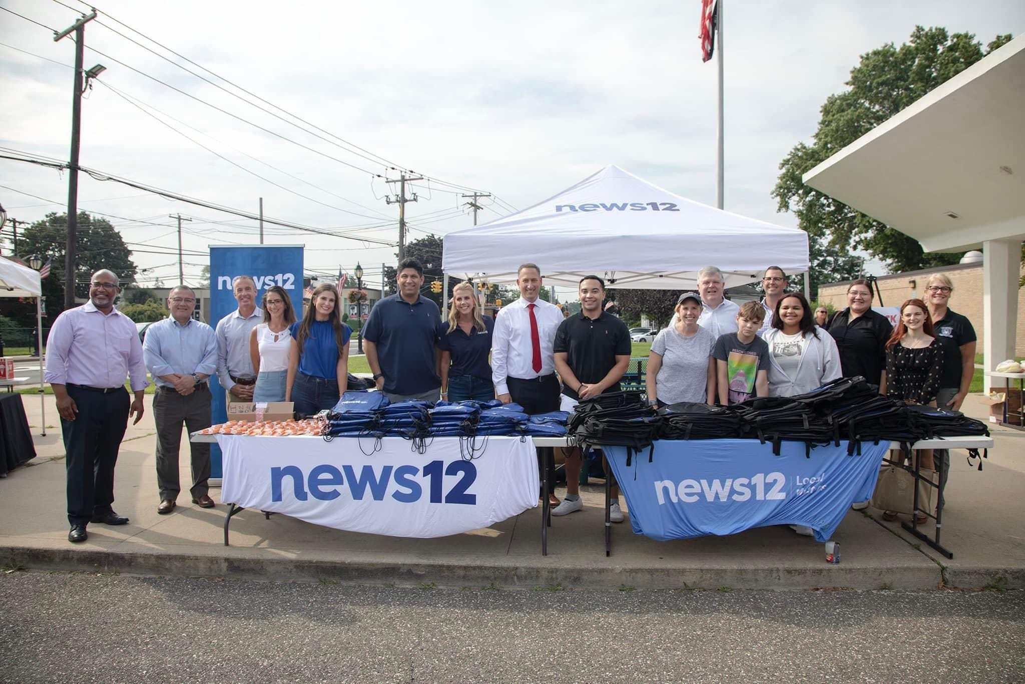 North Babylon Partners With Local Groups For Food &#038; Backpack Giveaway