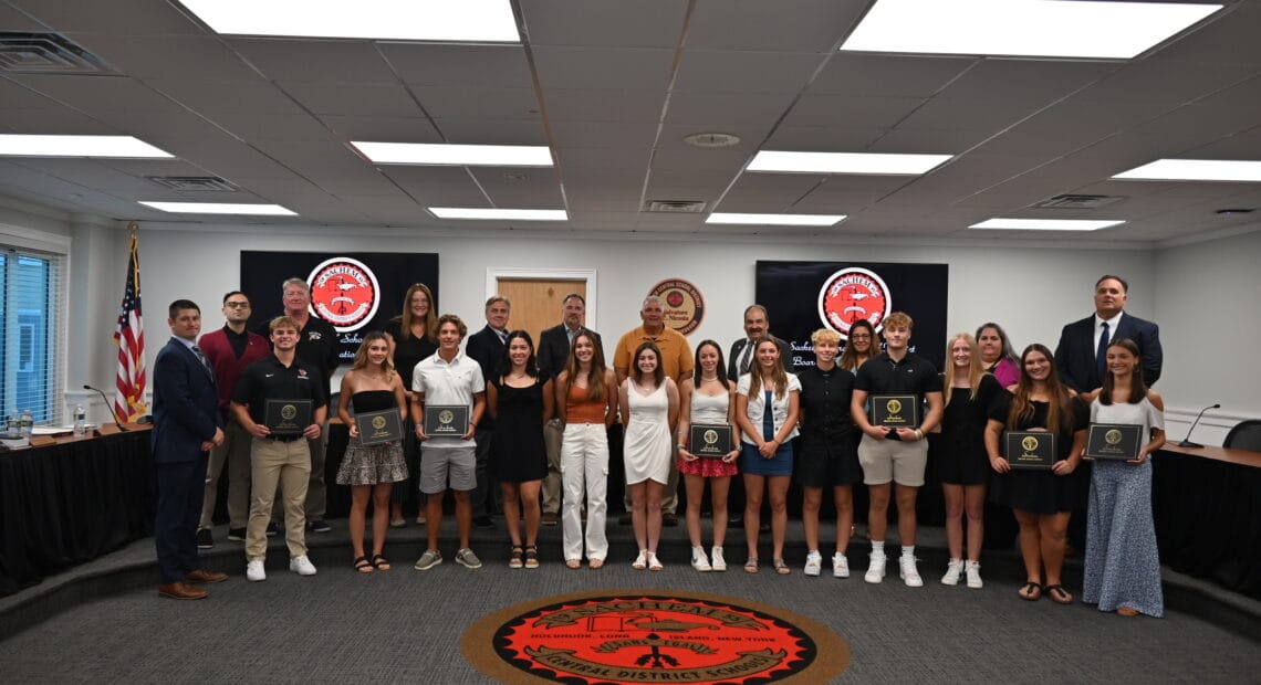 Spring Athletes Honored At Sachem&#8217;s Board Of Education Meeting