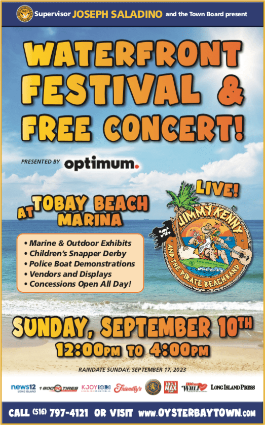 Family-Fun Waterfront Festival &#038; Outdoor Concert At TOBAY Beach On September 10th