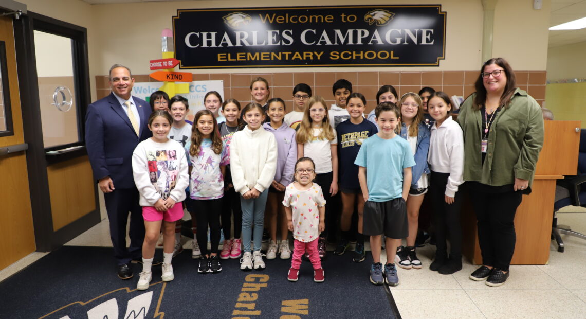 Labriola Brings Town Government To Charles Campagne Elementary School In Bethpage