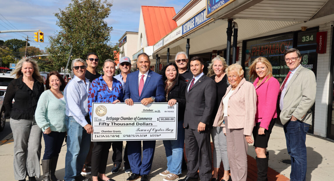 Town Awards $50,000 In Grant Funding To Bethpage Chamber Of Commerce