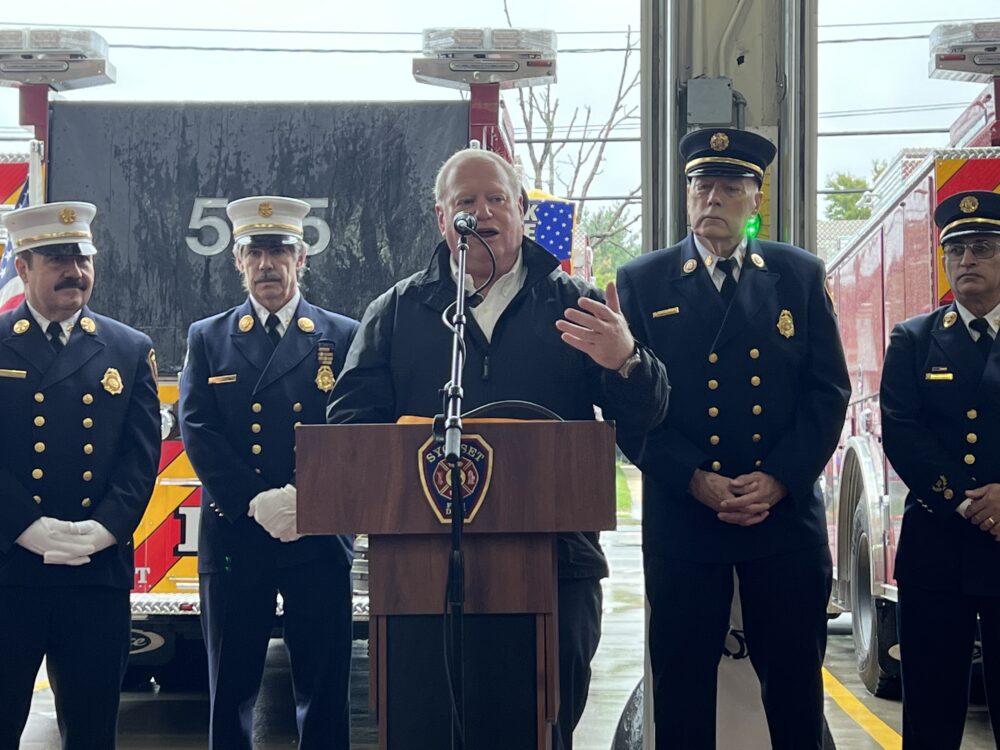 Legislator Arnold W. Drucker Celebrates Syosset Volunteer Fire Department Apparatus Dedication And Wet Down Ceremony