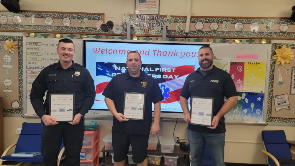 Bethpage Second Graders Give Thanks To Local Heroes