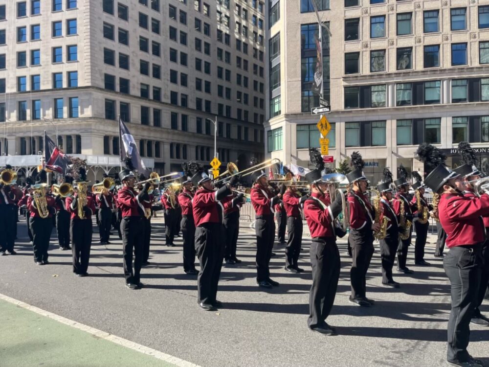 W.T. Clarke High School Rams Perform At The NYC Veterans Day Parade