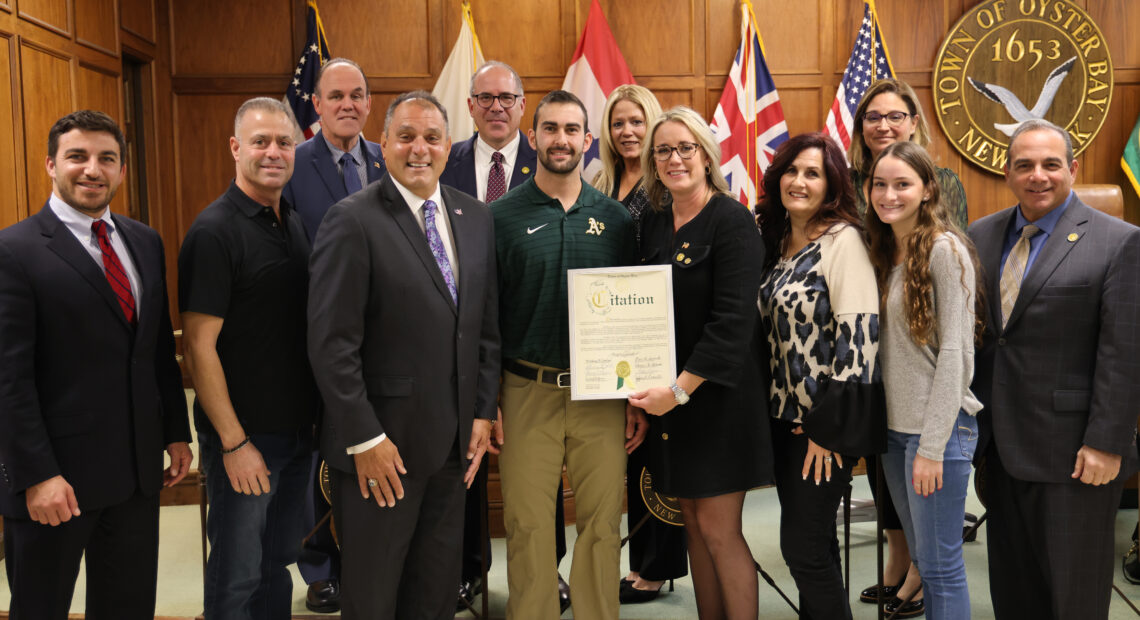 Town Honors Massapequa MLB Player For Excellence On And Off The Field