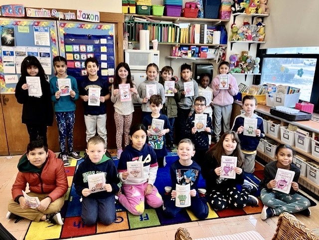 Bethpage Students Create Valentines For Veterans
