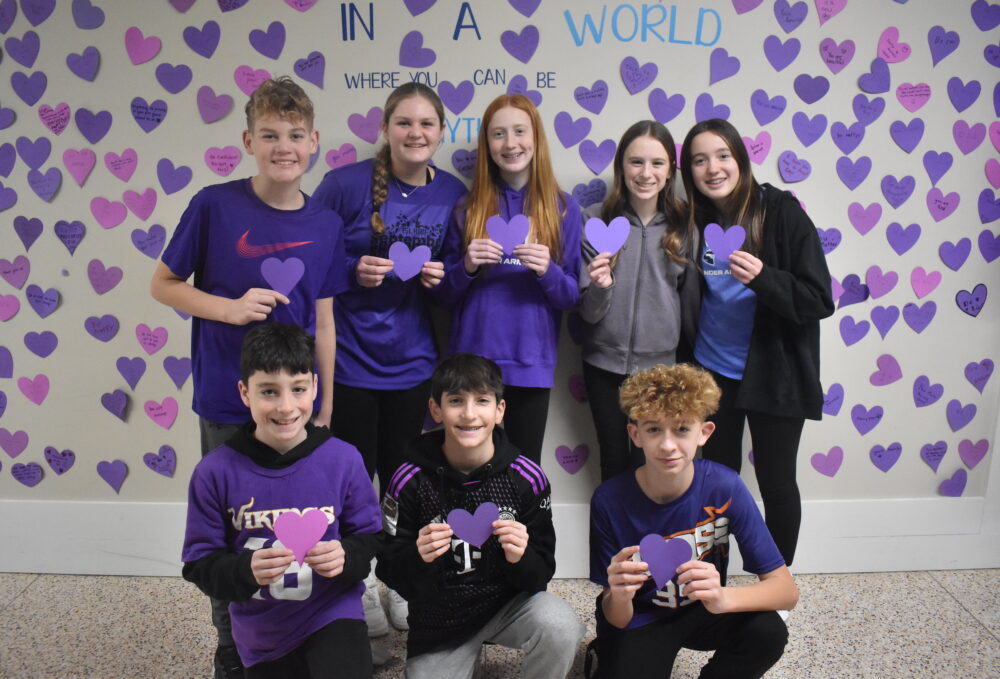 A Purple Wave Of Kindness Spreads In Seaford