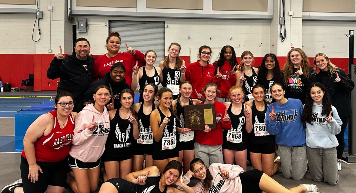 East Islip Girls Winter Track Team Captures First-Ever County Championship