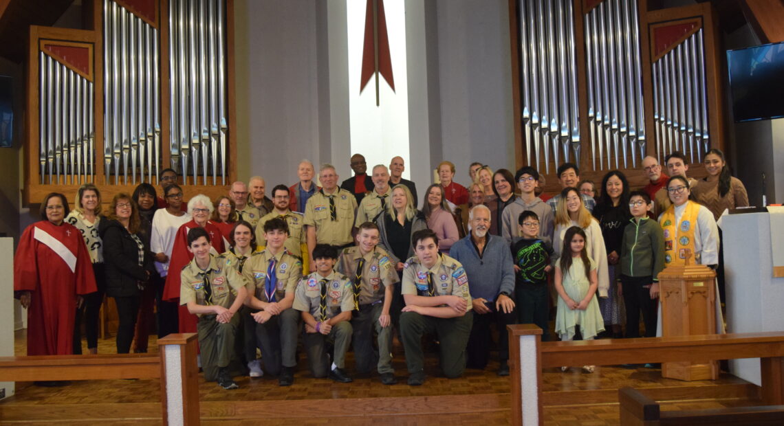 Scout Sunday Hosted By Commack United Methodist Church