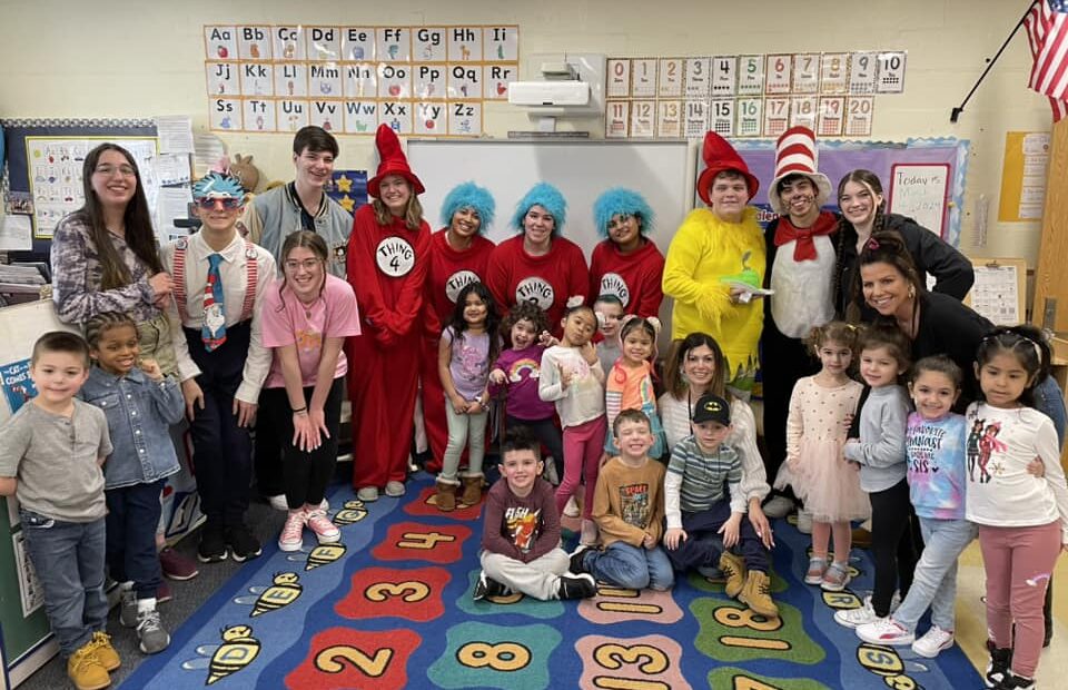 Newfield High School Visits Bicycle Path Elementary School For Read Across America