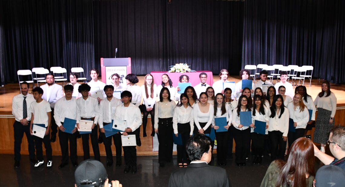 Deer Park High School Inducts New Members To Math And Science Honor Societies