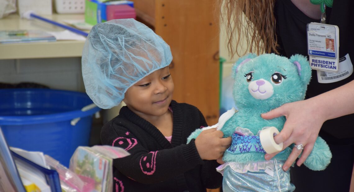 Students Learn Safety Through Teddy Bear Clinic