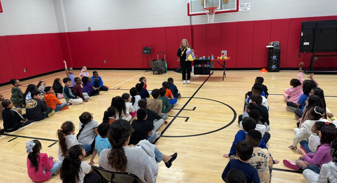 Students Learn About Dental Hygiene At Northwest Elementary School