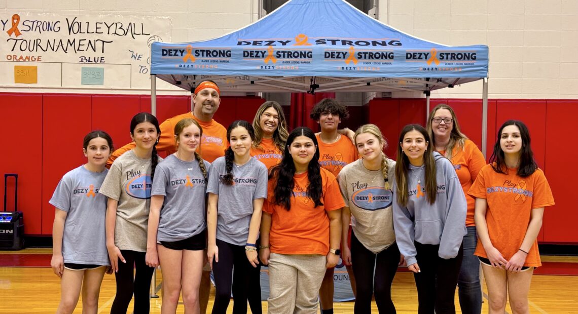 Ronkonkoma Middle School Plays Volleyball To Be DEZY Strong