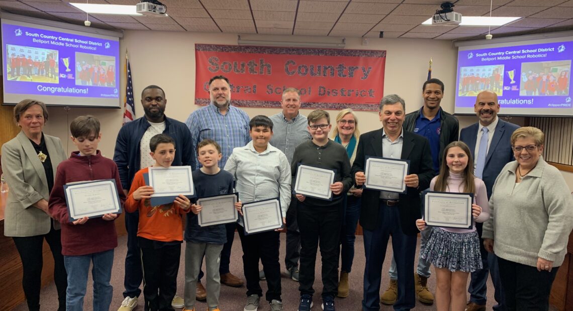 South Country Board Of Education Recognizes Lego Robotics