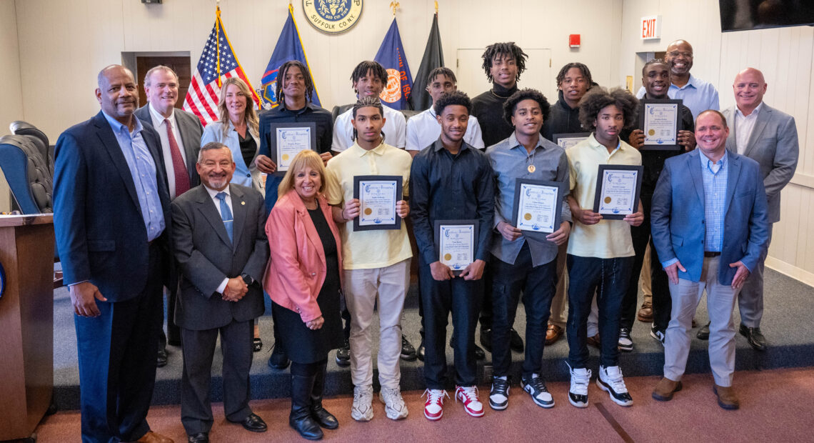 Town Board Honors Marauders Boys Basketball Team On Historic Win!